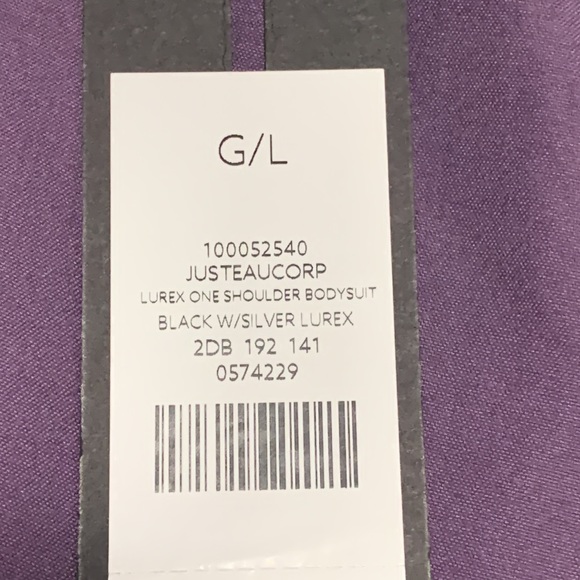 Dynamite Lurex One-Shoulder Bodysuit - Picture 6 of 6